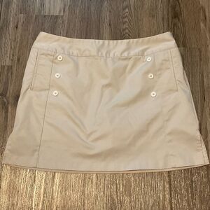 Adidas Climacool‎  Women's Khaki Side Zip Activewear Golf Tennis Skort Size 12